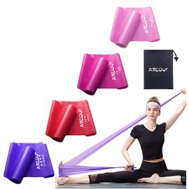 Rehabilitation and home training, set of resistance tapes-physical therapy, pilates training band, latex free rubber band