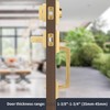 Gaurqiah Brushed Gold Heavy Duty Front Door Handle Set, Exterior