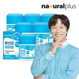 Good & Kids 장건강 맛있는 유산균 츄어블 프로바이오틱스 아연 1200mgX60정) 6박스12개월분) Delicious Probiotics Chewable Zinc 1200mg X 60 Tablets (6 Boxes, 12 Months Supply)