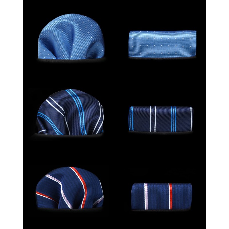 HISDERN Lot 3 PCS Classic Men's Tie Set Necktie &