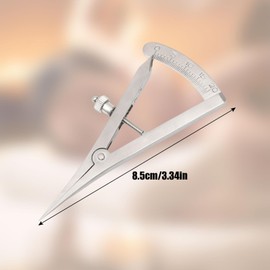 Divider Leather Craft Perforated Line Drawing Compass Stainless Steel Leather Screw Type Trajectory Measuring Device Double Eyelid Measuring Ruler Eyelid Ruler Stainless Steel Caliper Designer