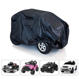 Kids Ride-On Toy Car Cover, Car Toy Cover,Outdoor Wrapper Resistant Protection for Electric Children Wheels Toy Vehicles - Universal Fit, Water Resistant(Black)