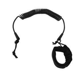 Coiled SUP Leash 10 FT Surfboard Leash Sup Leg Rope Strap Stand Up Paddleboard Leash Suitable for Stand Up Paddling, Surfing and Kayaking - Black by BLUE ELF