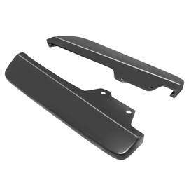 IKON MOTORSPORTS Rear Aprons, Compatible with 2019-2024 Nissan Altima, IKON Style Unpainted Black PU Rear Bumper Lip Lower Side Spat Valance Winglet Canard Protector 2PCS