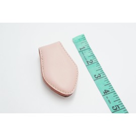 Karina Fashion Handmade Money Clip – Luxury Light Pink Leather & Wooden Bow Tie | Elegant Cash & Card Holder for Men & Women | Premium Handmade Minimalist Wallet | Slim & Stylish Designer Money Organizer