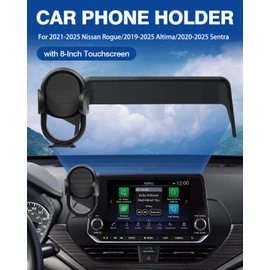 Autorder Car Phone Holder for 2021-2025 Nissan Rogue/2019-2025 Altima/2020-2025 Sentra Accessories Phone Mount 8-Inch Screen Cell Phone Automobile Cradles Hands-Free 360 Degree Rotation