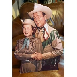 Roy Rogers and Dale Evans Western Tabletop Display Standee 9 1/2" Tall