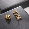 Stainless Steel Letters MVP Pin, MVP Chenille Lapel Pin Button