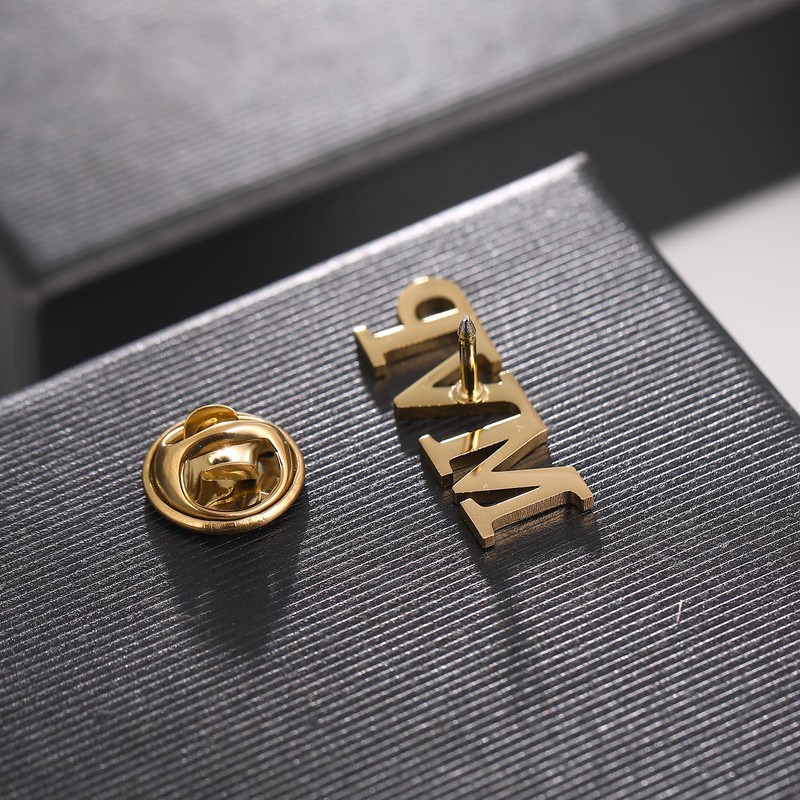Stainless Steel Letters MVP Pin, MVP Chenille Lapel Pin Button