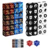 FourDragons 50 Pieces 12mm MTG Dice Counters Icon Abilities Keywords