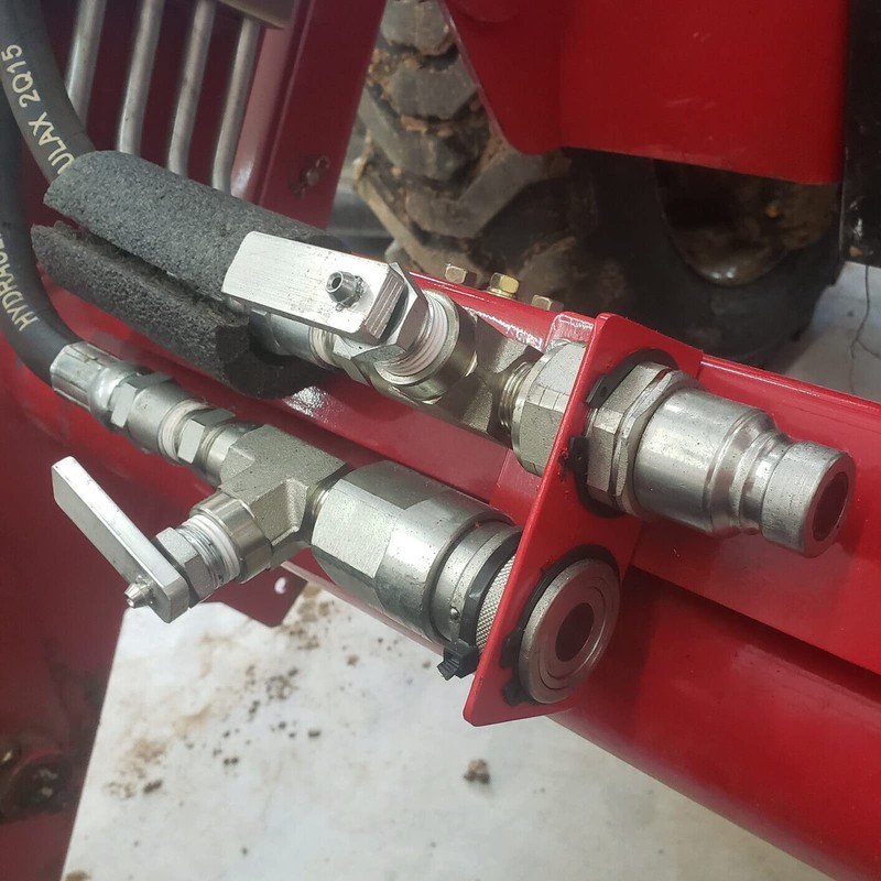 3/8" Flat Face Hydraulic Quick Connect Couplers/Couplings with Dust Caps,Hydraulic