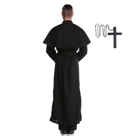 YTWS Priest Costume For Adult Men Exorcist Costume