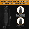 6-Pack Double-Sided Screwdriver Bits Compatible with Leatherman Multi-Tools – #1/#2