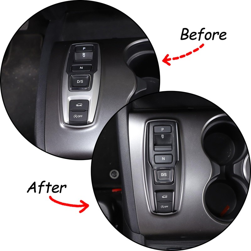 HIRUFAIT Gear Shift Button Frame Trim for Honda Pilot 2016-2022/