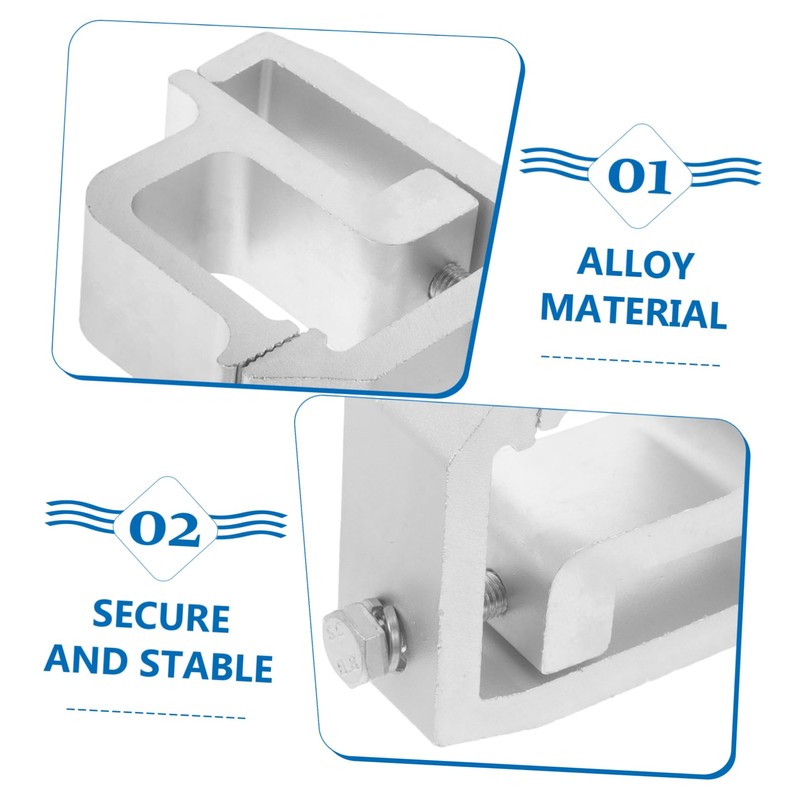 CHILDWEET 2pcs Truck Cap Mounting Clamps Heavy Duty Alloy Clips
