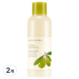 Nature Republic Really Moist Olive Emulsion, 180ml, 2 pieces / 네이처리퍼블릭 진짜진짜 촉촉한 올리브 에멀전, 180ml, 2개