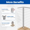 Muzata Corner Cable Railing Post 42 Inch 42"x2"x2" T-drilled One-Post