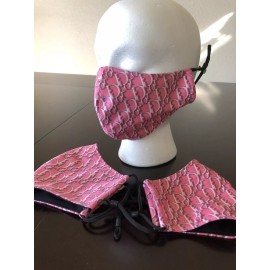 Brand new Soft Pink Facemask 3 layer w/ Fabric Filter.