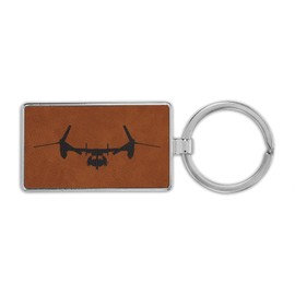 RDW Front V-22 Osprey Premium Leatherette Keychain stol vtol vertical takeoff tiltrotor v22#2 - Rawhide
