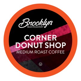 Brooklyn Beans Corner Donut Shop Gourmet Coffee Pods, Compatible with 2.0 Keurig Coffee Pods Brewer, 72 Count