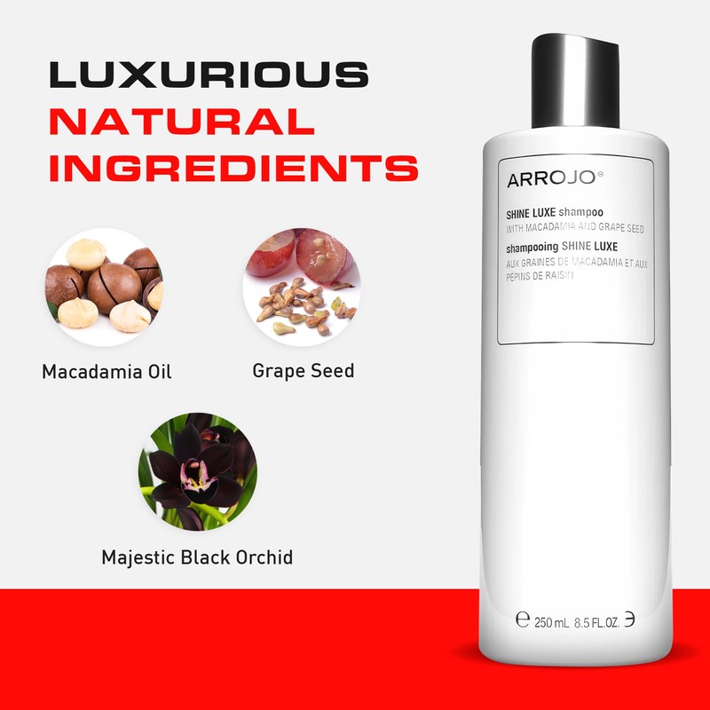 Arrojo Shine Luxe Cleansing Shampoo, 8.5 fl oz – Cruelty-Free,