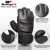 Beingfit Open Finger Gloves Boxing Gloves (SMALL, White)