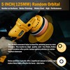 AUTIWOZ Cordless Car Buffer Polisher, 2x2000mAh 21V Batteries 5 Inch