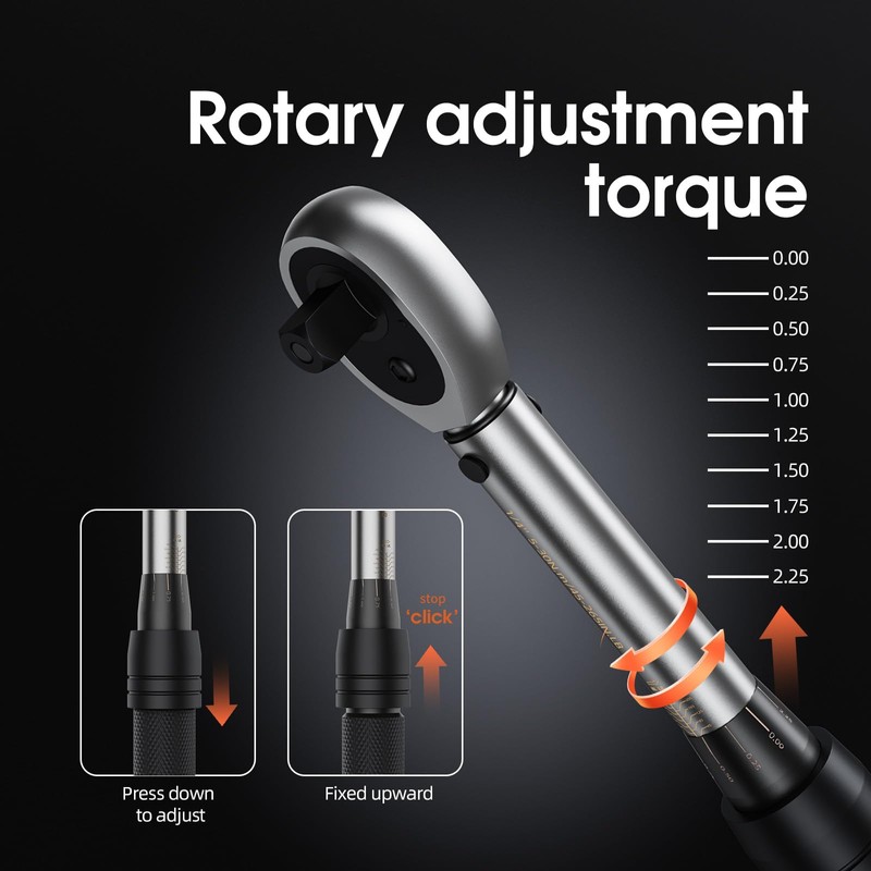 DSBYKJ 17 Piece Small Torque Wrench Set (5-30nm), 1/4" Drive