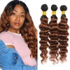1B30 Bundle Ombre Deep Wave Human Hair Bundles Color 30