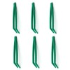 Plastic Tweezers Set, 6 Pieces, Curved Head Design for Children,