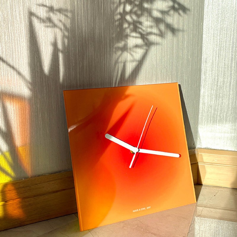 Modern Wall Clock Ins Style Acrylic Finely Polished Vibrant Colors