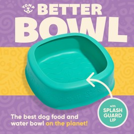 Yomp BetterBowl Silicone Dog Bowl – Non-Slip, Pet-Safe, Non-Toxic, Textured, and Weighted Design – Spill-Proof Water Bowl for Dogs and Puppies