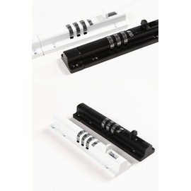 Combination Bolt gate Lock (OWACH AL-971) Combi Bolt Latch,Sliding Barrel Bolt Lock, Stainless Steel Sliding Bolt (Black)