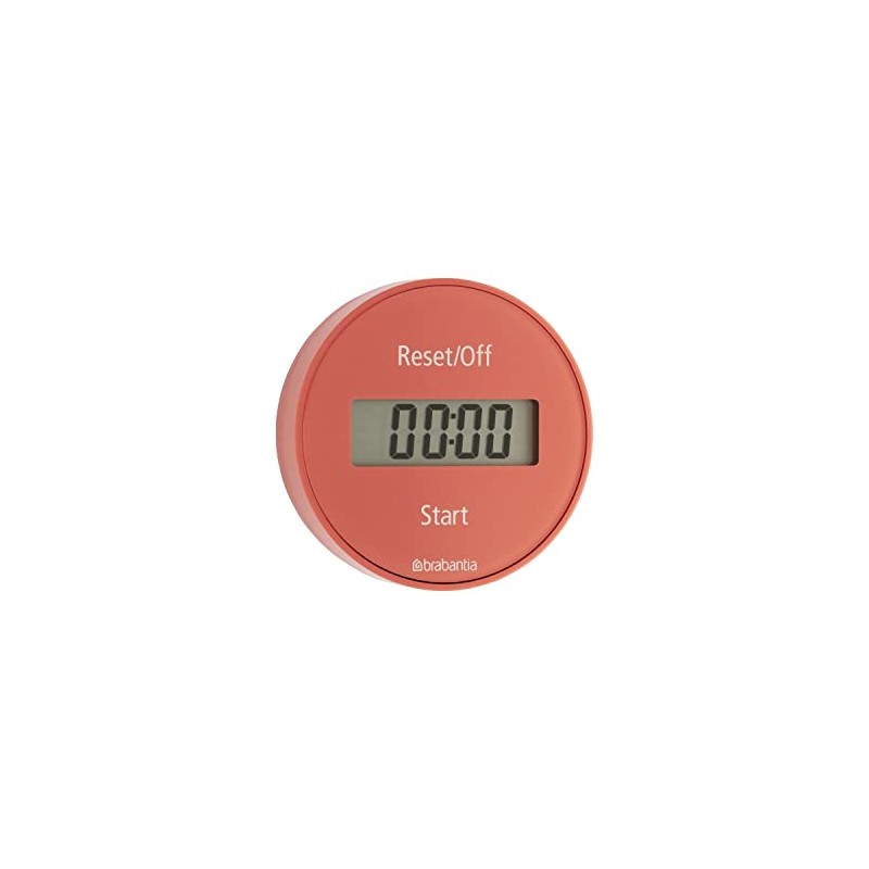 Brabantia 121982 Tasty+ Magnetic Kitchen Timer, Terracotta Pink