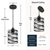 Glitnous Pendant Lights Kitchen Island 3 Pack, Black Hanging Kitchen