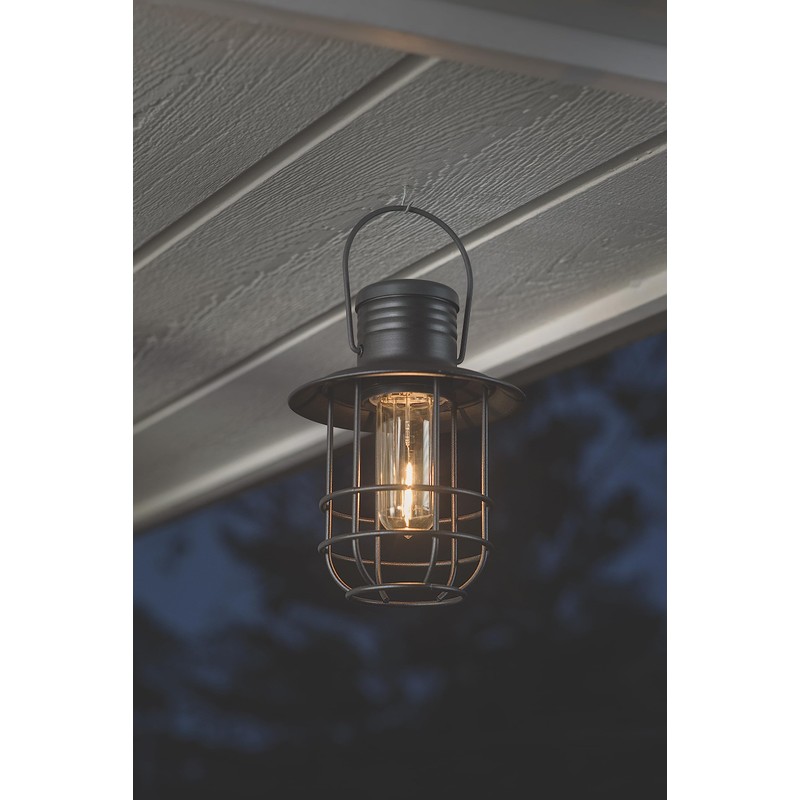 Xodus Innovations BL820-2 Battery-Operated LED Filament Style Lantern Outdoors Either