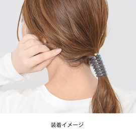 FLOWERING Pony Hook (Coil Up) Glossy Coil HCF0140-BE (Beige)