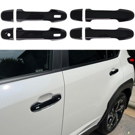 Kolya Car Door Handle Cover Compatible with 2019-2024 2025 Subaru Forester Ascent Impreza Accessories Handle Protectors for 2018-2024 Subaru Crosstrek Accessories (Glossy Black)