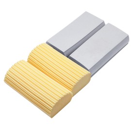 Zorveiio 4Pcs Reusable Damp Clean Duster Sponge，Efficient Cleaning Duster for Dust, Debris,and Stains,Brush Magic Eraser Sponge for Ceiling Fan,Blinds,Baseboard,Gray