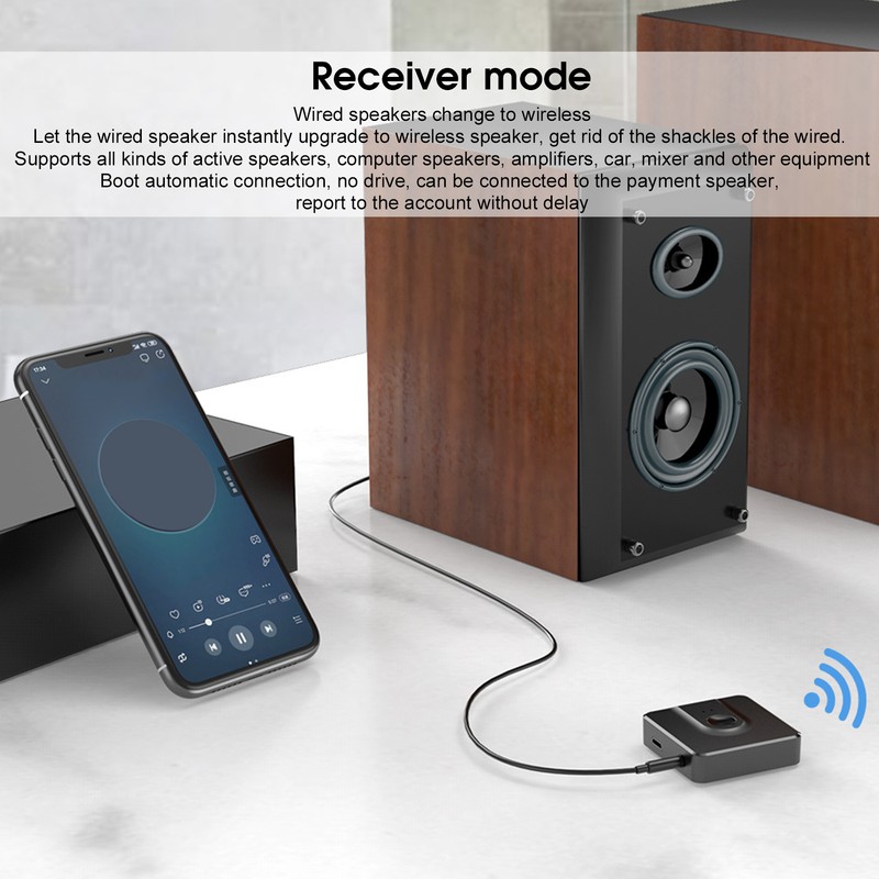 Bluetooth 5.0 Receiver Transmitter 2 In 1 Wireless Audio Adapter