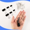 SANNIX 500Pcs Paper Clips and Binder Clips Assorted Sizes, Silver