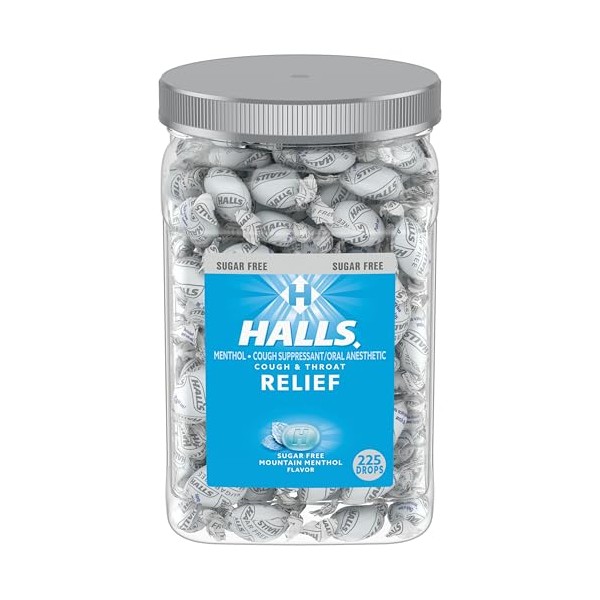Halls Halls Relief Mountain Menthol Sugar Free Cough Drops, Bulk