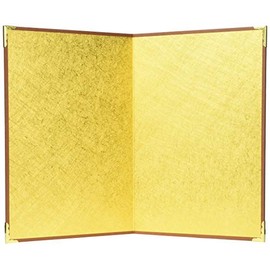 1131 Gold Folding Screen for Calligraphy and Drawing, 2 Songs, 26 x 18, Extra Large