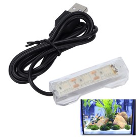LED Aquarium Lighting, USB Aquarium Lighting, LED Aquarium Light, LED Aquarium Ramp Lighting, for Water Plants Landscape (Blue)