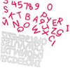 TEHAUX Alphabet Shaped Cutting Dies Carbon Steel DIY Stencils for
