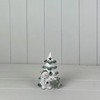 Green/White Ceramic Christmas Tree with Snowman and Reindeer with LED