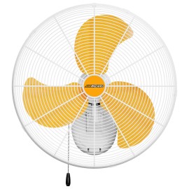 18 20 Inch Outdoor Wall Mounted Fan High Velocity IPX4 Waterproof Metal Oscillating Industrial Wall Fan for Greenhouse Patiocolor: 18 Inch - 4150CFM, Plug Type: US, voltage (v): 110-120 V