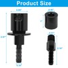 LifCratms Black Remote Mount Vent Valve for Fuel Tanks, Roll