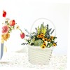 Ciieeo 5pcs Portable Woven Storage Baskets Multi Function Handle Baskets