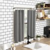 No. 918 Martine Microfiber Semi-Sheer Rod Pocket Kitchen Curtain Valance